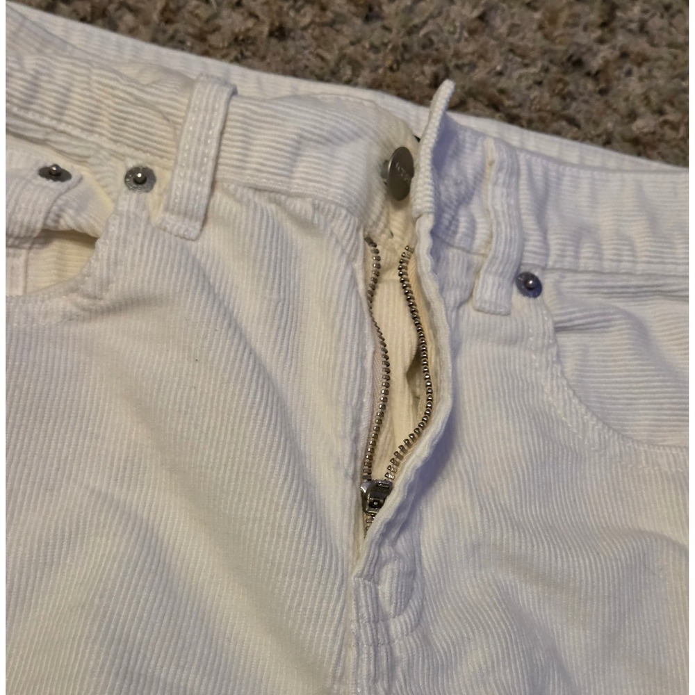 J.Crew Straight Leg Corduroy Pants Women's Size 24 White‎ - Picture 2 of 9